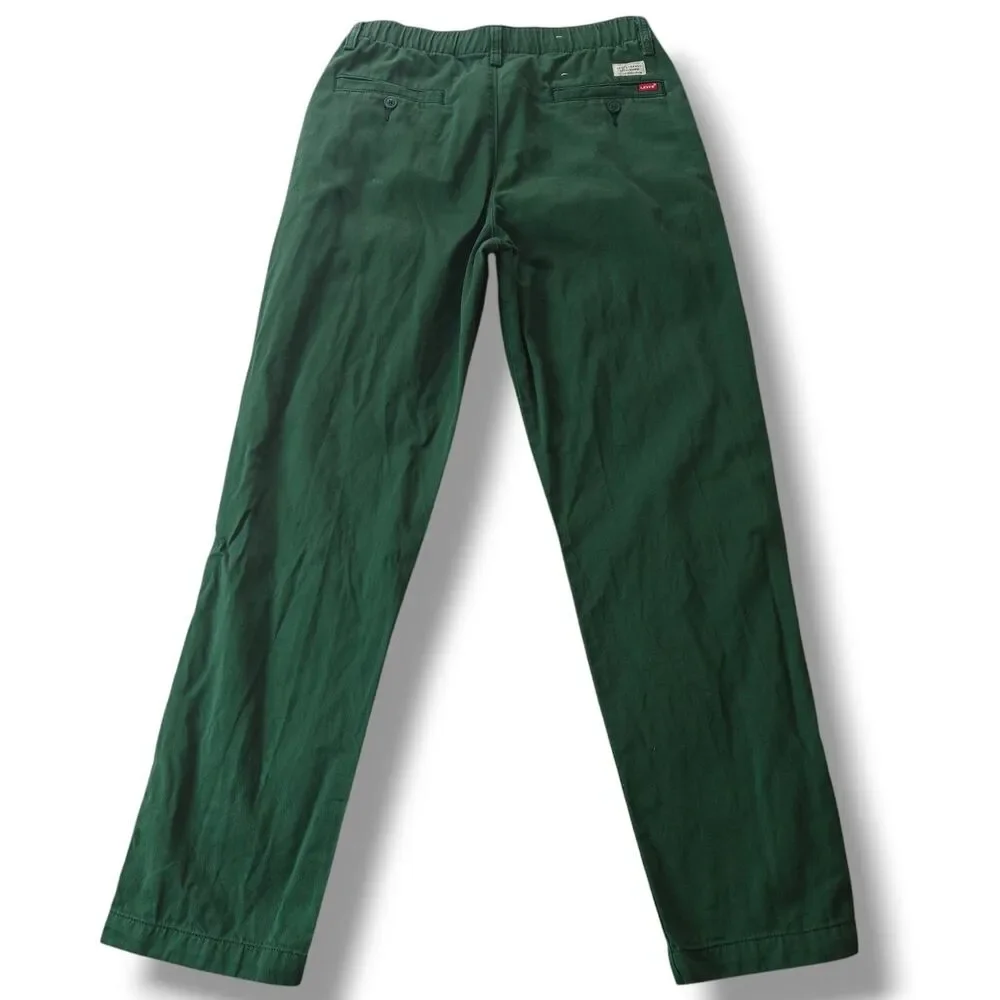 Levi’s XX Chino EZ Pants Men's S Dark Green Straight Leg Cotton Hemp